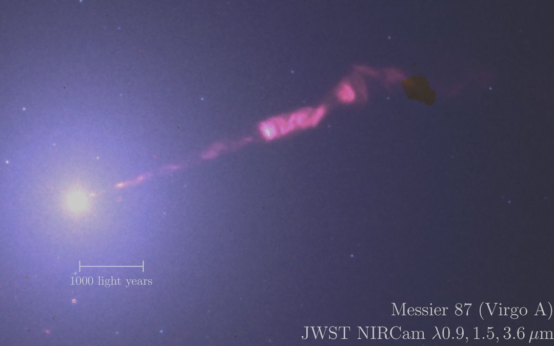 James Webb telescope finds something ‘very exciting’ shooting out of first black hole ever imaged