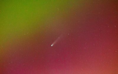 Superbright ‘Comet Lemmon’ flies through auroras over Scotland during surprise solar storm