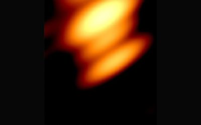 This is the world’s 1st image of 2 black holes orbiting one another