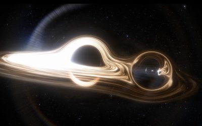 Groundbreaking image shows two black holes orbiting each other for first time