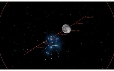 The moon meets up with the Seven Sisters tonight. Here’s how to see it