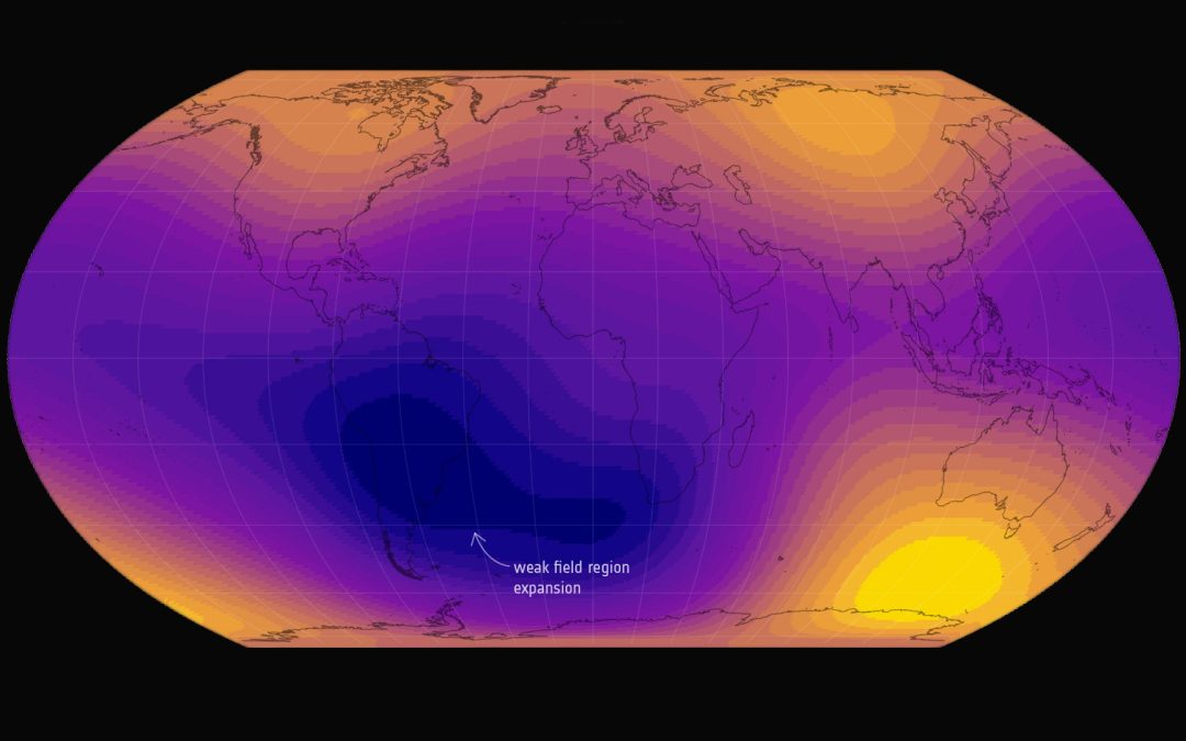 A giant weak spot in Earth’s magnetic field is getting bigger — and it could be bad news for satellites