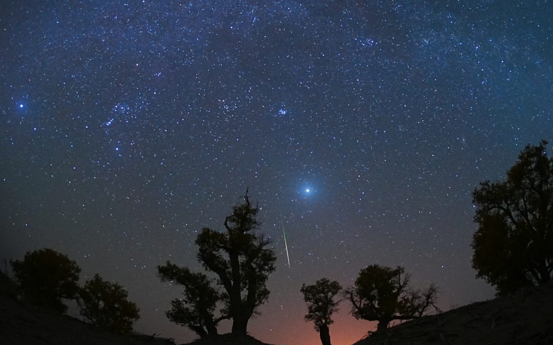 The Orionid meteor shower peaks under dark, moonless skies next week. Here’s how to see it