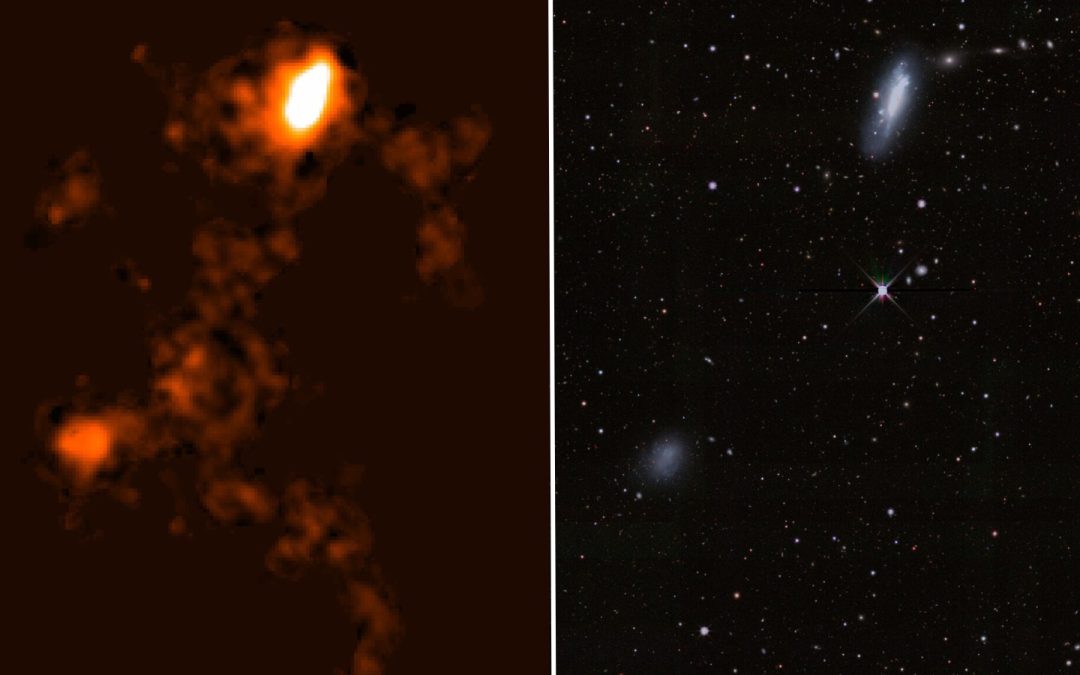 Astronomers spot giant hidden ‘bridge’ and record-breaking tail between 2 dwarf galaxies