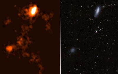 Astronomers spot giant hidden ‘bridge’ and record-breaking tail between 2 dwarf galaxies