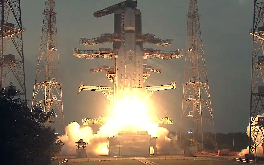 India launches a huge military communications satellite to orbit using its most powerful rocket