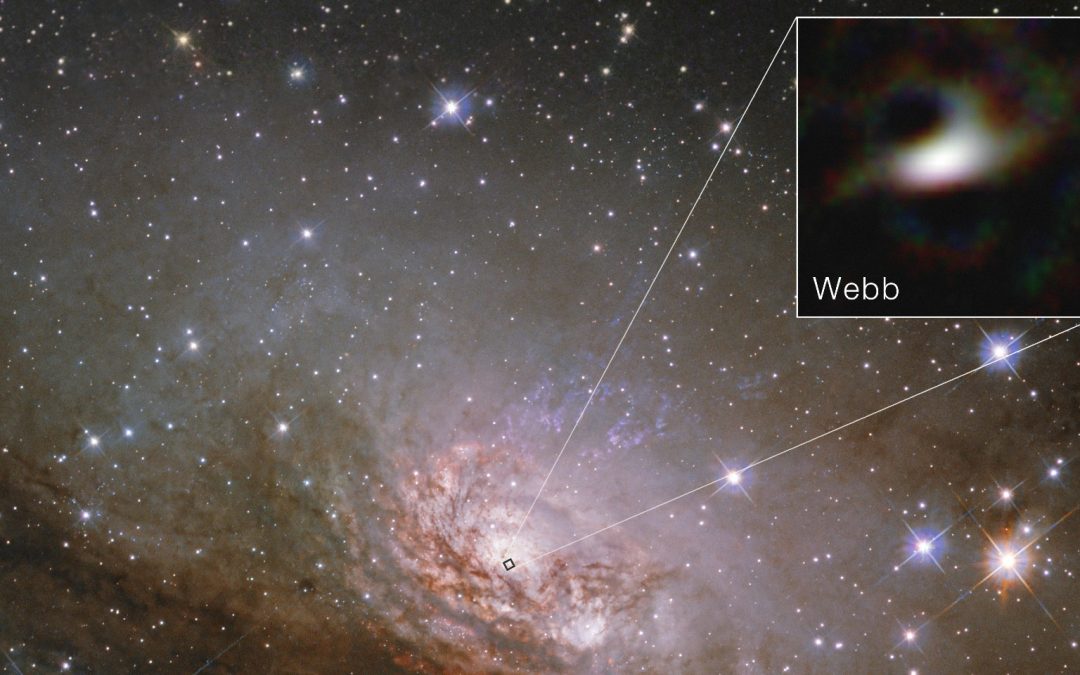 James Webb telescope reveals sharpest-ever look at the edge of a supermassive black hole