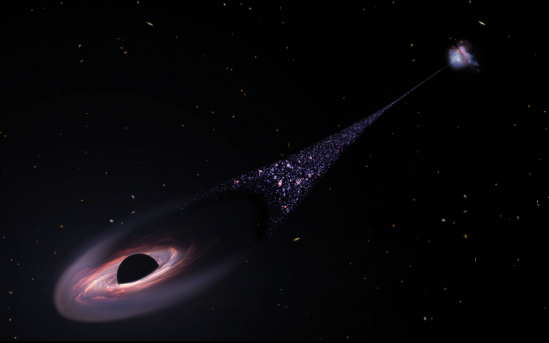 James Webb telescope confirms a supermassive black hole running away from its host galaxy at 2 million mph, researchers say